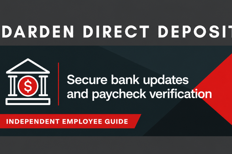 Darden Direct Deposit featured guide: secure bank updates and paycheck verification