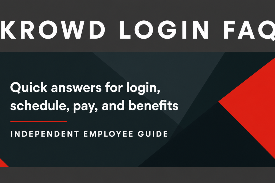 KrowD Login Faq - Darden employee guide