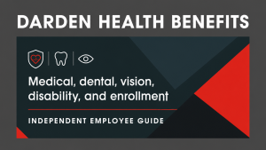 Darden Health Benefits featured guide: medical, dental, vision, disability, and enrollment