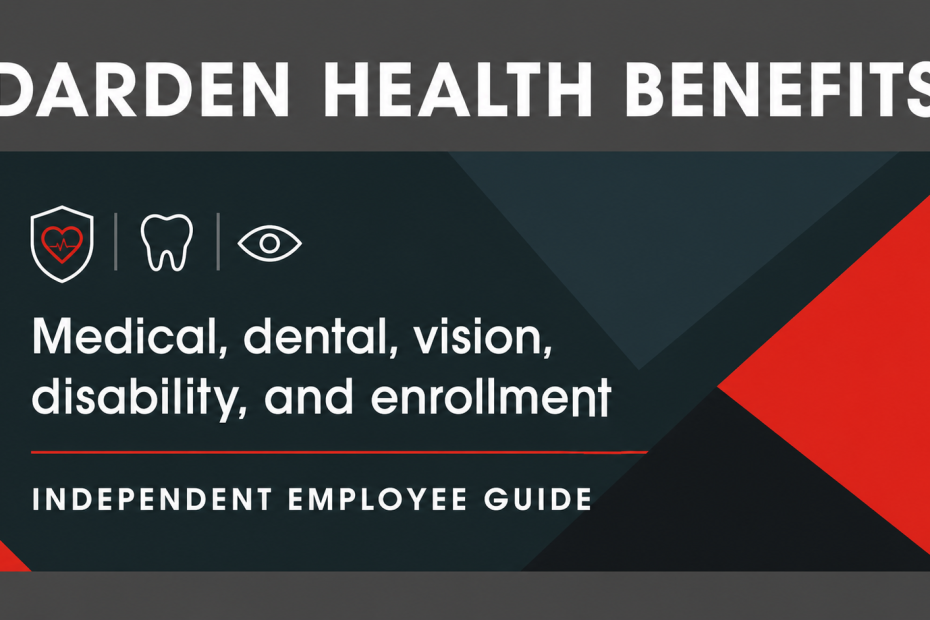 Darden Health Benefits featured guide: medical, dental, vision, disability, and enrollment
