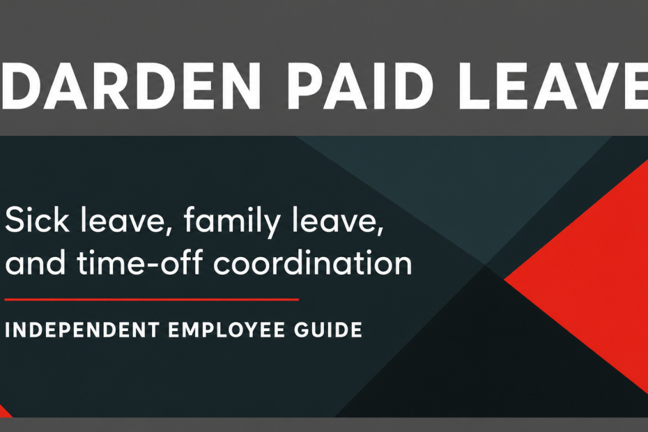 Darden Paid Leave featured guide: sick leave, family leave, and time-off coordination