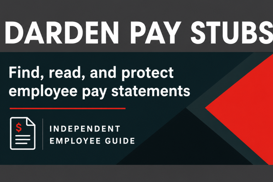Darden Pay Stubs featured guide: find, read, and protect employee pay statements