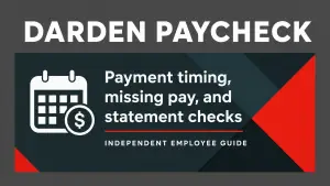Darden Paycheck featured guide: payment timing, missing pay, and statement checks