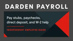 Darden Payroll featured guide: pay stubs, paychecks, direct deposit, and w-2 help