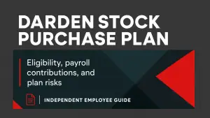 Darden Stock Purchase Plan featured guide: eligibility, payroll contributions, and plan risks